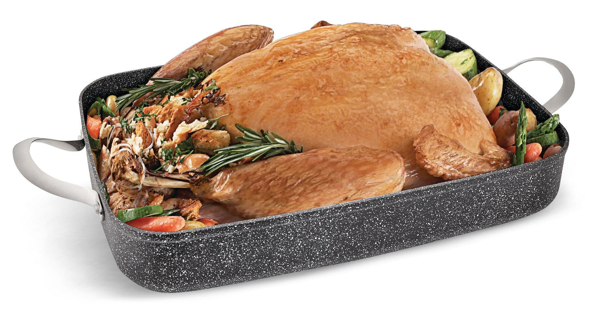 Heritage The Rock Roaster with Removable Rack, Non-Stick, Dishwasher Safe, 43 x 30.5cm