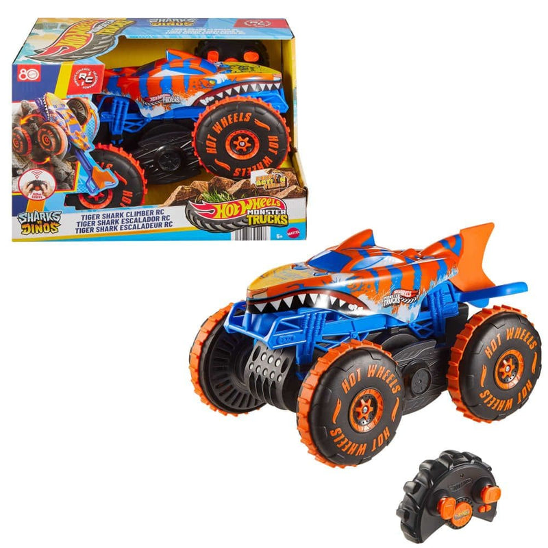 Hot Wheels Monster Tricls R/C Tiger Shark Climber for Ages 5+ U0