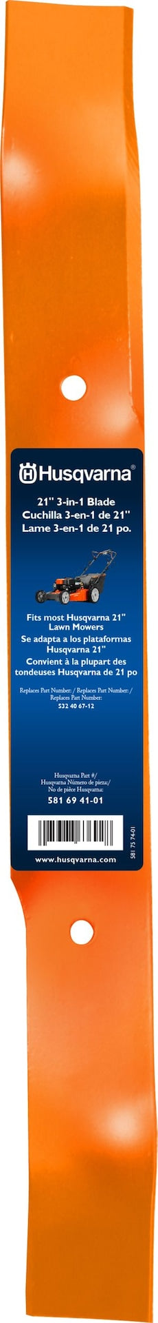 Husqvarna 3-in-1 Lawn Mower Replacement Blade, 21-in U7