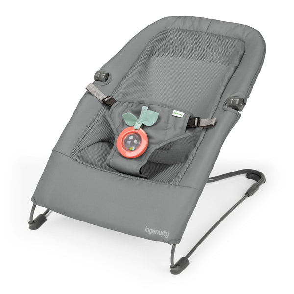 Ingenuity HPP Fold Flat Baby Bouncer, Grey R8