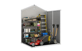 Keter Manor Resin Outdoor Storage Shed with Fixed Window, Grey, 6-ft x 5-ft