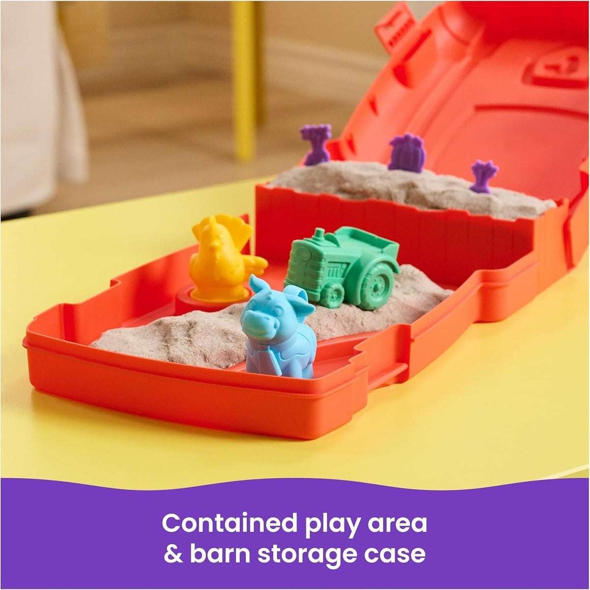 Kinetic Sand Single-Colour Sandy Farm Set for Ages 3+
