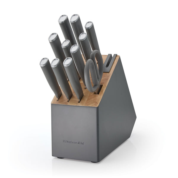 KITCHENAID 12PC CHARCOAL GRAY SELF-SHARPENING SET F2