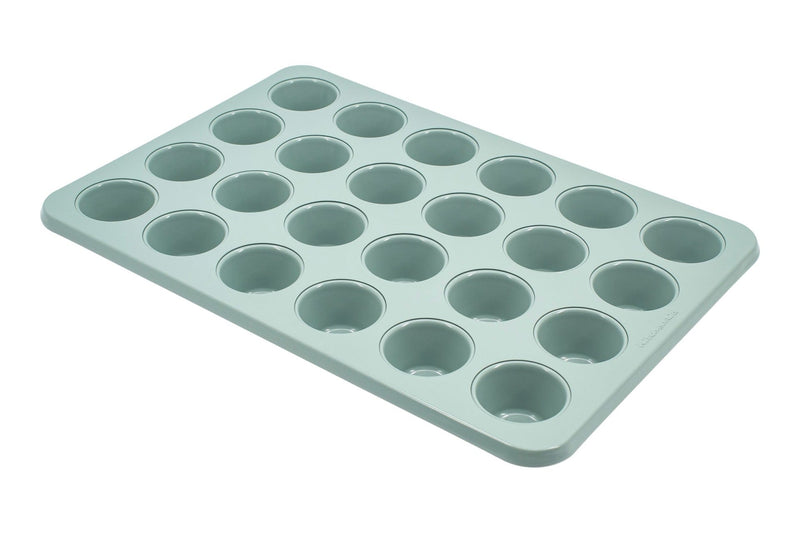 KitchenAid Cardamom Non-Stick Steel Muffin Pan, 24-Cup O6