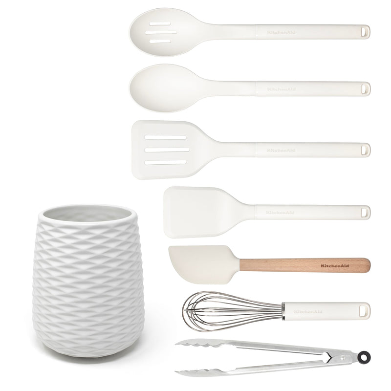 KITCHENAID CLASSIC 8PC SET WITH CROCK, PROCELAIN J5