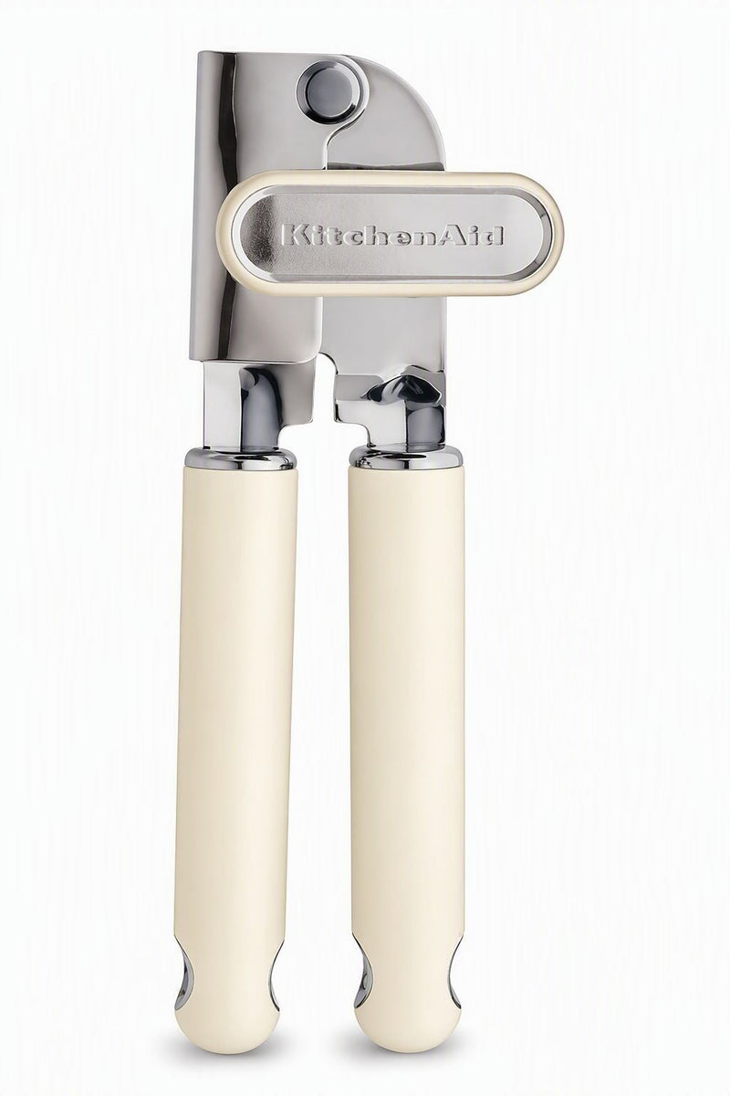KitchenAid Gourmet Soft Grip Stainless Steel Can Opener, Almond Cream C0