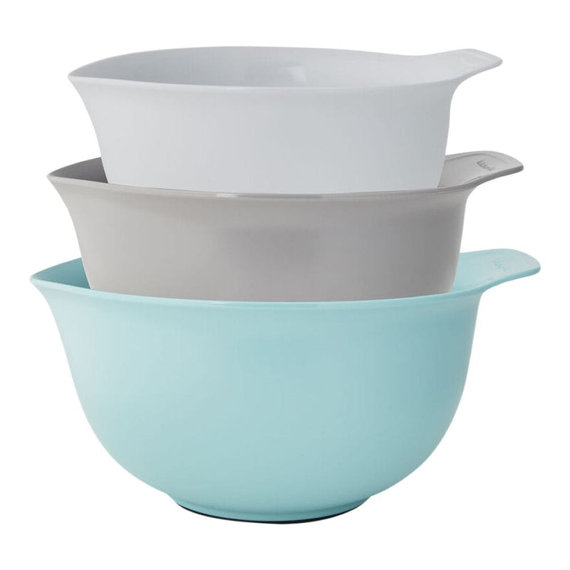 KitchenAid Plastic Mixing Bowl Set with Non-Slip Base, Assorted Sizes, 3-pc F6