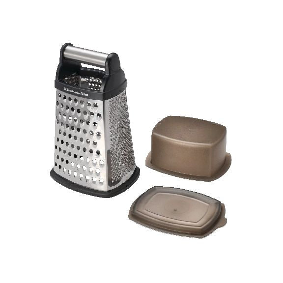KitchenAid Stainless Steel Boxed Grater with Bottom Container N8