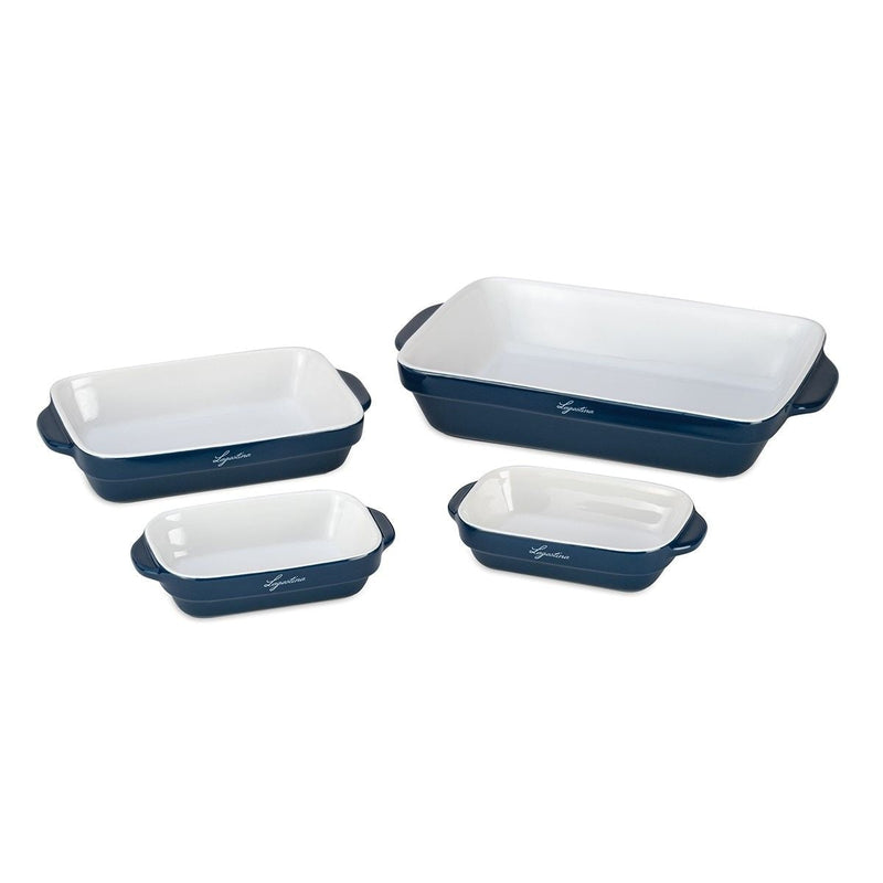 Lagostina Ceramic Bakeware Set, Blue, 4-pc P9