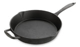 Lagostina Pre-Seasoned Cast Iron Skillet, Oven & Broiler Safe, Black, 10-in