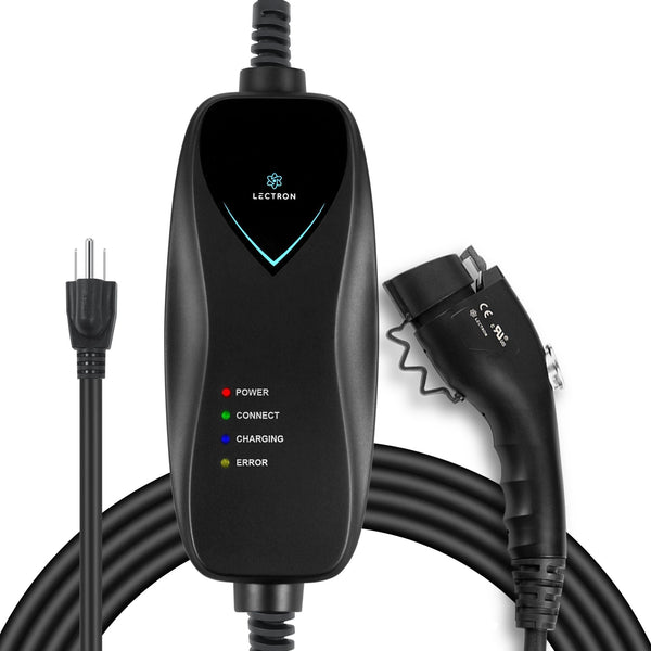 Lectron 15A Level 1 NEMA 5-15 J1772 EV Charger D8