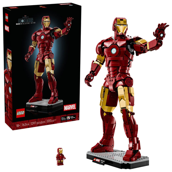 LEGO Marvel Iron Man Mark 3 Collectors’ Edition - 76344, 1297-pcs, Ages 18+ O6