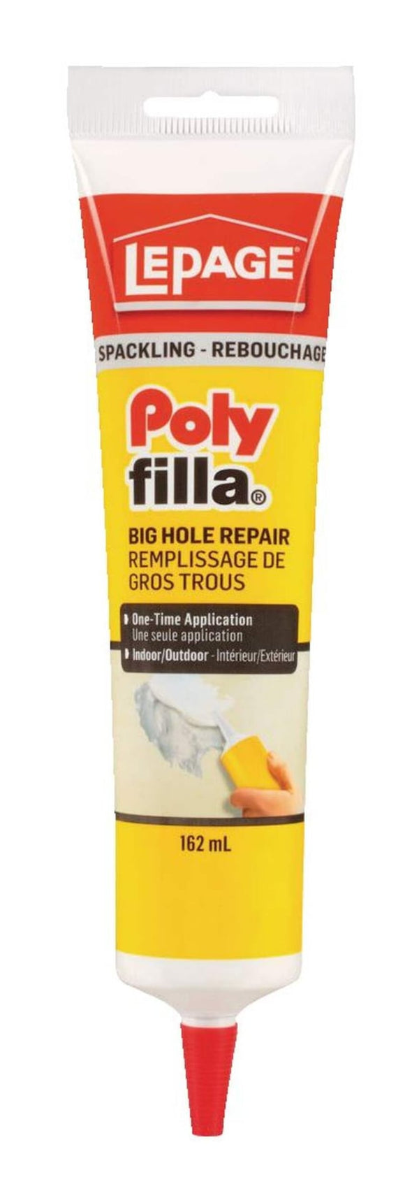 LePage Polyfilla Big Hole Repair Spackling, Hole & Crack Filler, Indoor/Outdoor Use, Assorted Sizes M3