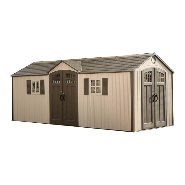 Lifetime Outdoor Storage Shed with Dual Side Entry, 20 x 8-ft D0