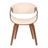 Lumisource Symphony Faux Leather Dining/ Accent Chair, Cream