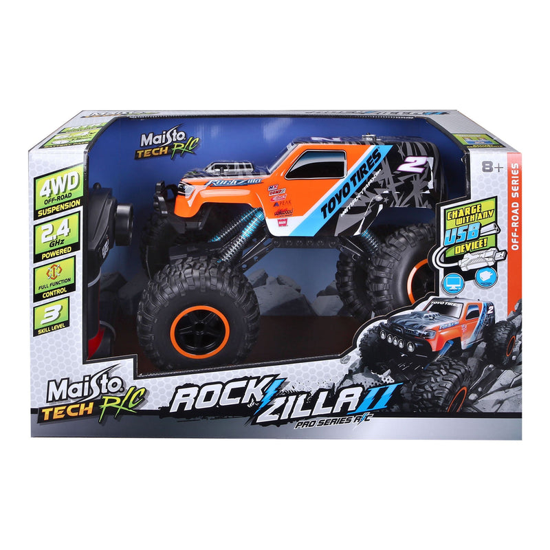 Maisto Tech Remote Controlled Indoor/Outdoor Rockzilla Truck Vehicle Toy, Ages 8+ C8
