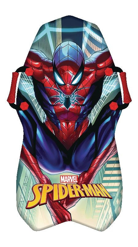 Marvel Spiderman Kids' 1-Person Lightweight Foam Winter Snow Sled/Toboggan with Handles X2