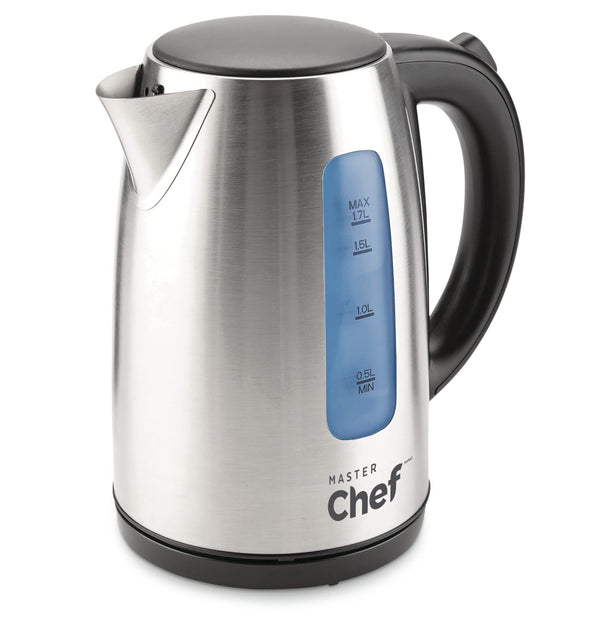 MASTER Chef Cordless Electric Kettle with Auto Shut Off, Stainless Steel, 1.7-L S8