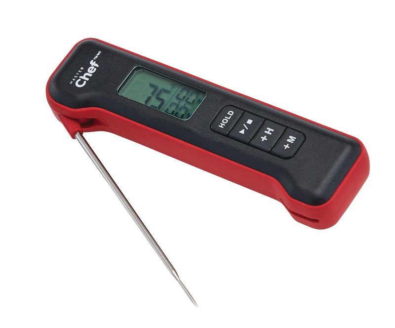 MASTER Chef Digital Folding BBQ Food & Meat Thermometer with Stainless Steel Probe N5