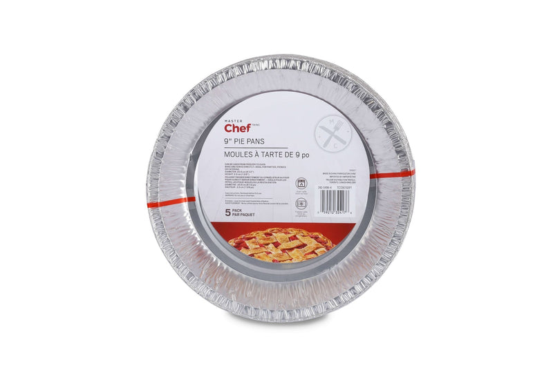 Master Chef Disposable Deep Pie Pan, 9-in, 5-pk E9