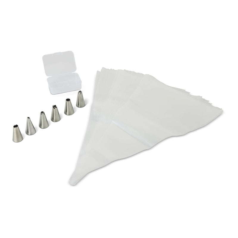 Master Chef Disposable Piping Bags with 6 Tips, 30-pc F3
