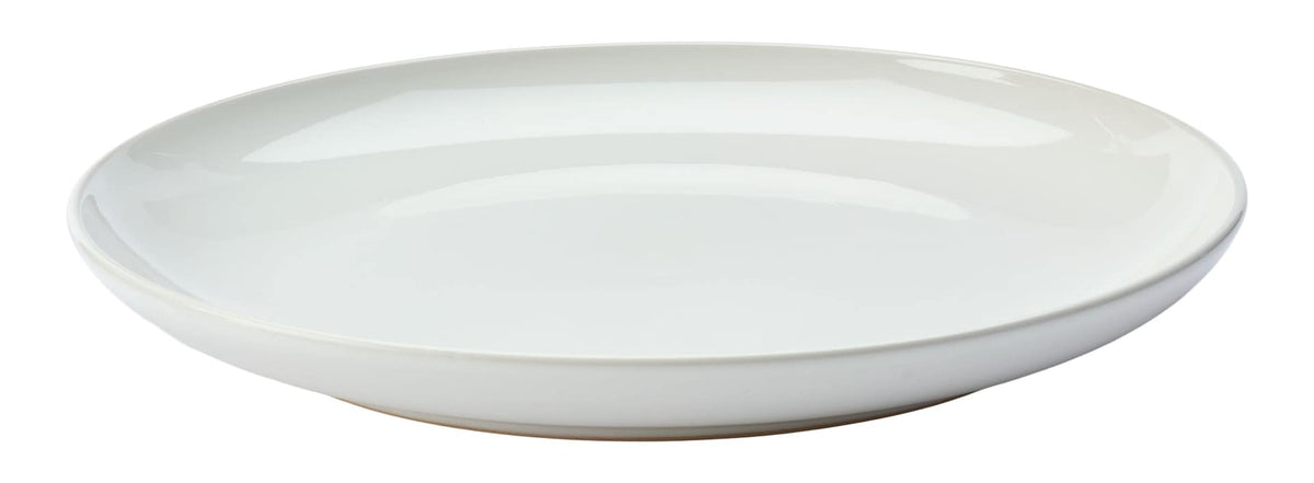 Master Chef Essential Coupe Stoneware Dinner Plate, 1-pc, Bright White