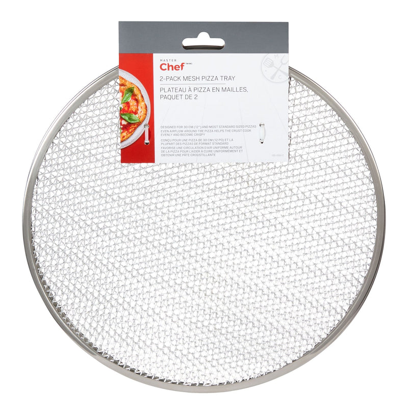 MASTER Chef Mesh Round Pizza Tray Set, 2-pk O8