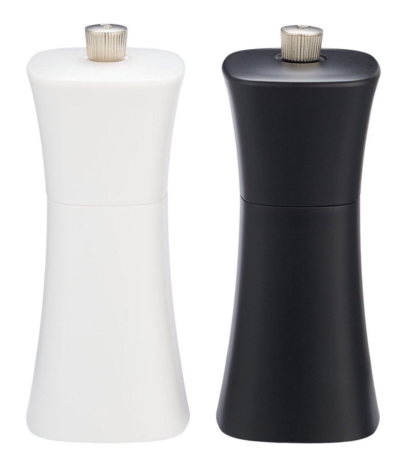 MASTER Chef Plastic Salt & Pepper Grinder Set, Black & White Q9