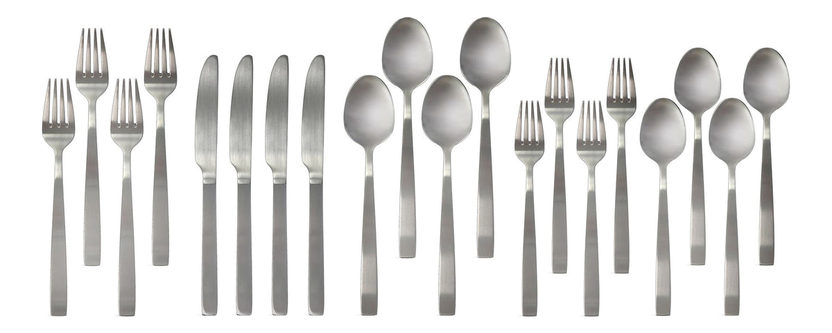 MASTER Chef Stainless Steel Flatware Set, Serves 4, 20-pc