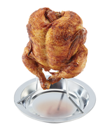 MASTER Chef Stainless Steel Folding Beer Can Chicken Holder/Chicken Roasting Rack Stand