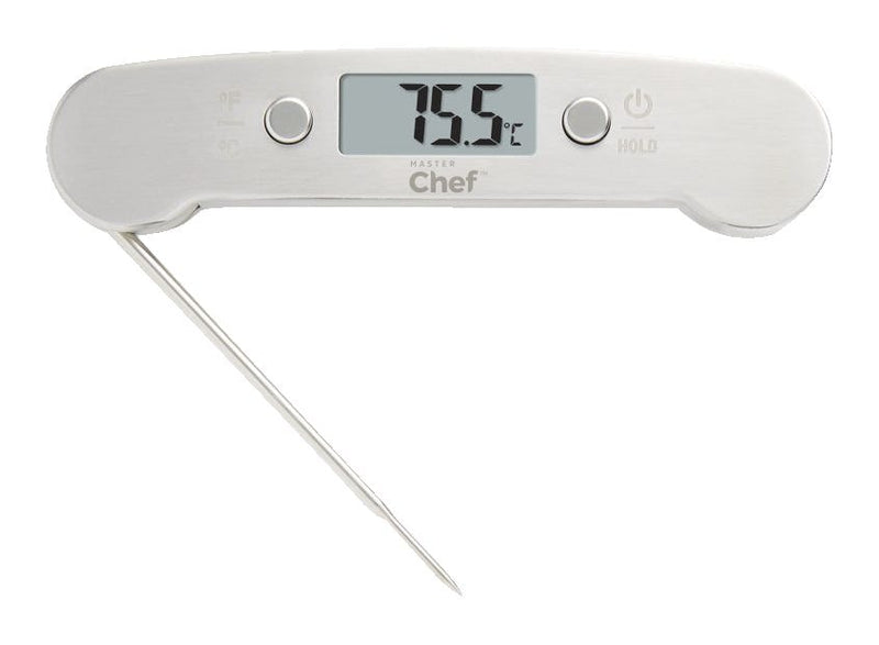 MASTER Chef Stainless Steel Folding Digital Thermometer F7