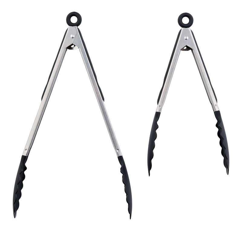 Master Chef Stainless Steel Tong Set with Nylon Heads, 2-pc P1