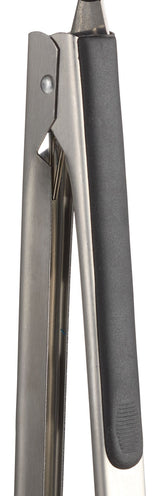 Master Chef Steel Locking Tongs with Soft Grips, 16-in