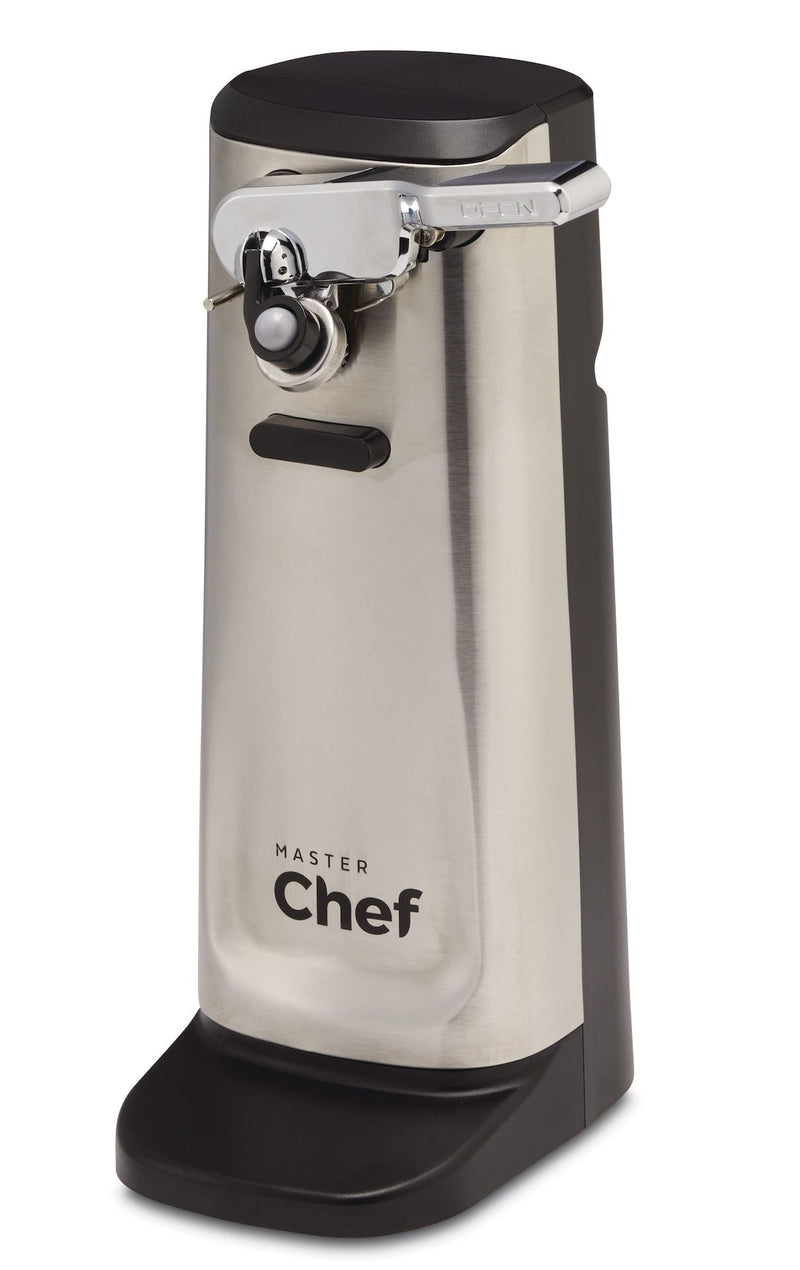 MASTER Chef Tall Electric Stainless Steel Can Opener, Black W2