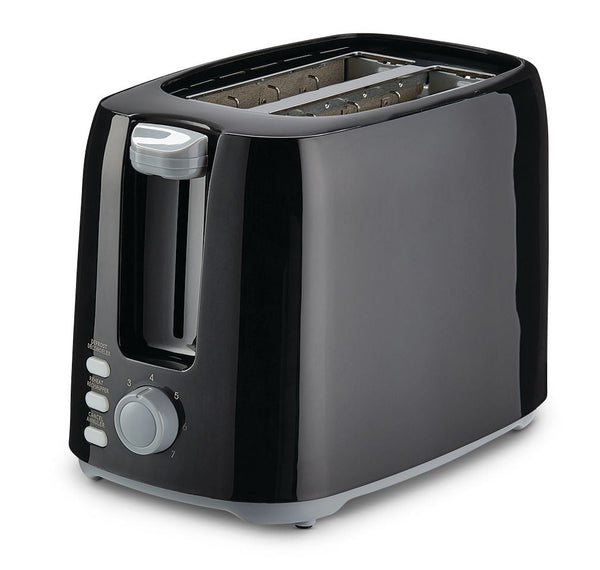MASTER Chef Wide Slots Toaster with 7 Settings, Black, 2-Slices W6