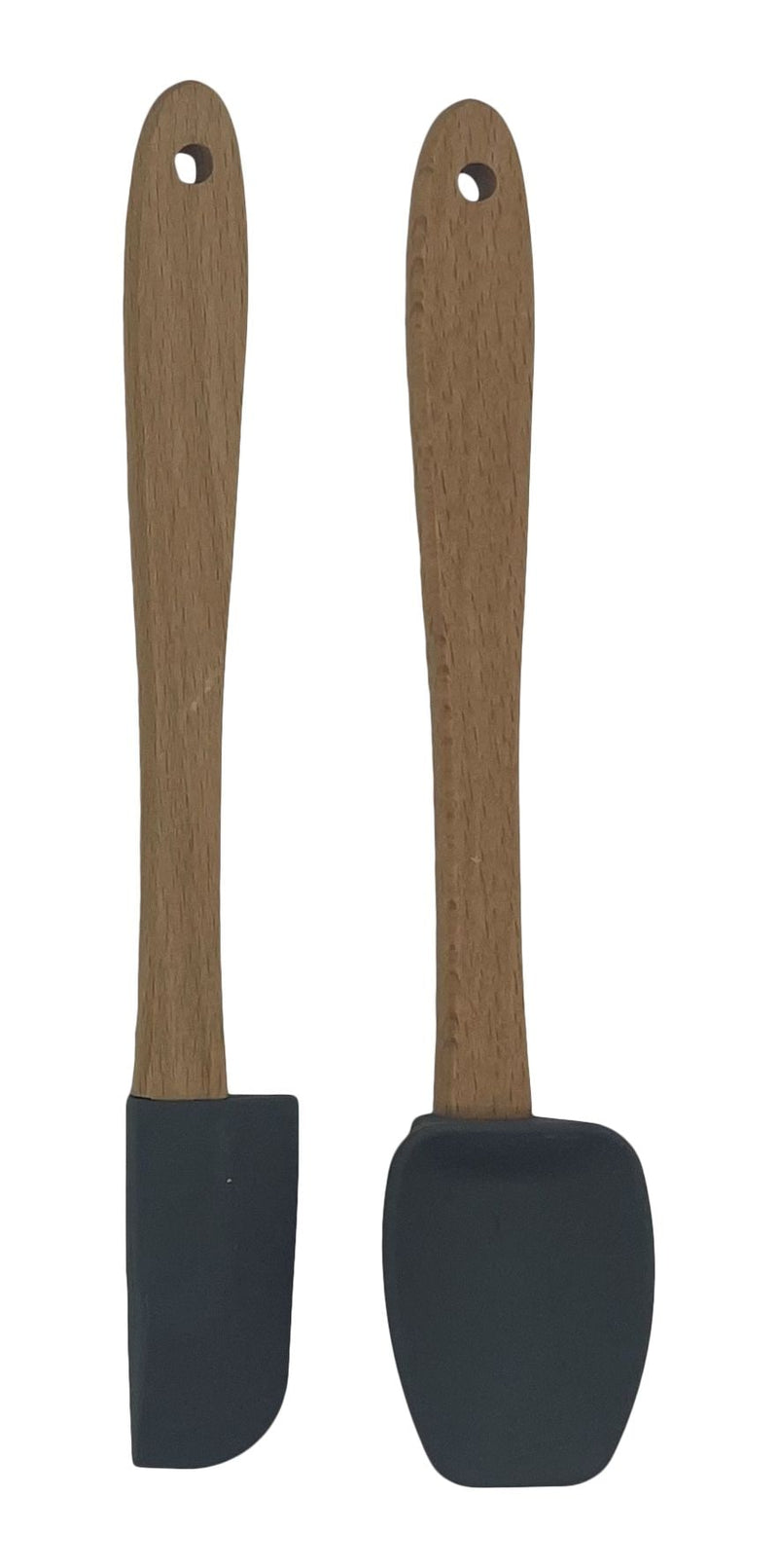 MasterChef Beechwood S2 Mini Kitchen Spatulas, Grey R8