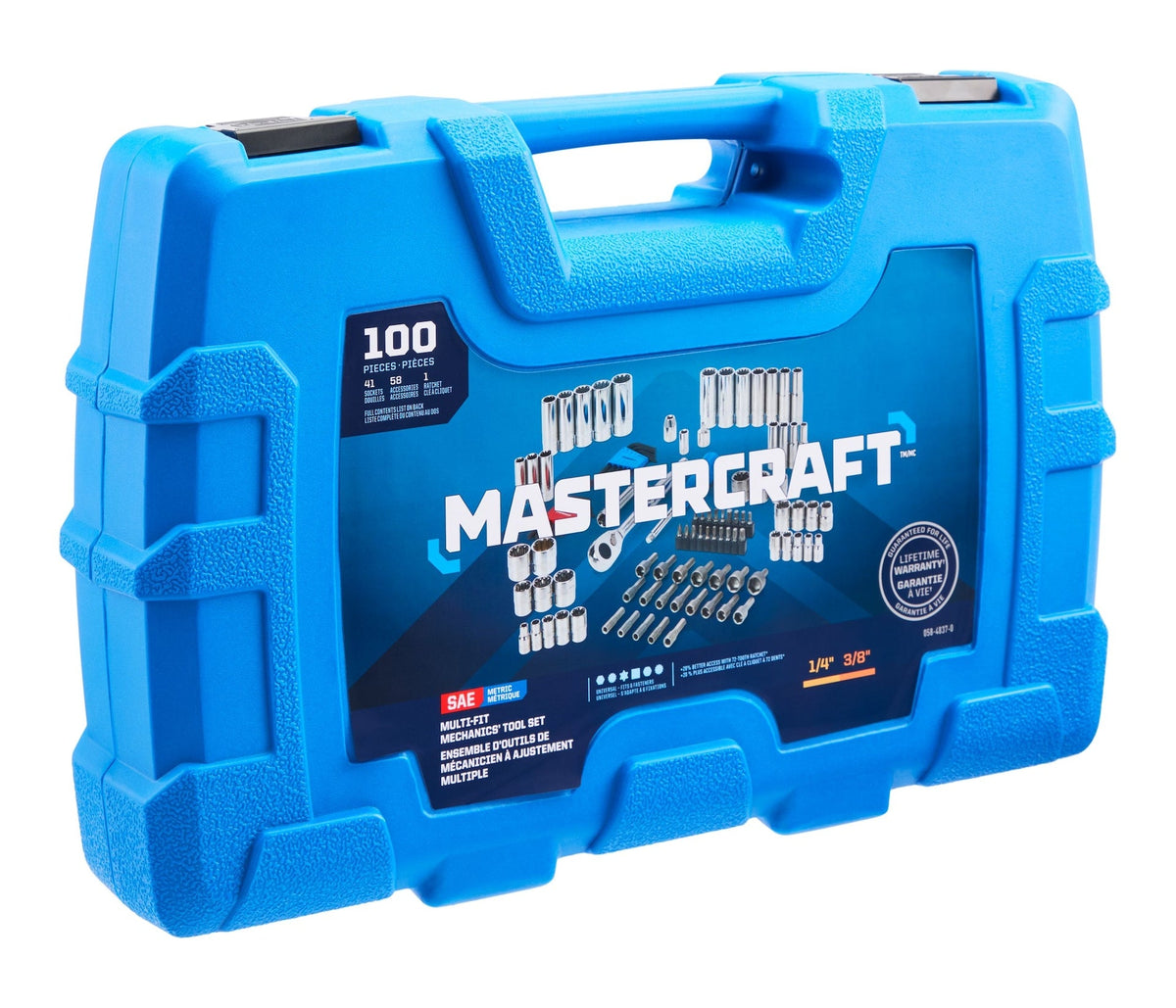Mastercraft 100 Piece Multi Fit Socket Set