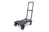 Mastercraft 2-in-1 Folding Hand Truck, 300-lb, Black/Blue