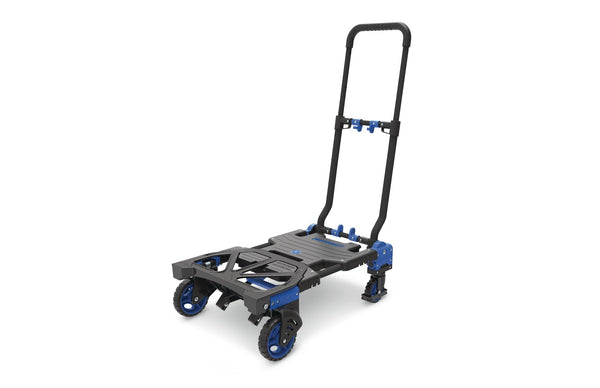 Mastercraft 2-in-1 Folding Hand Truck, 300-lb, Black/Blue Q9