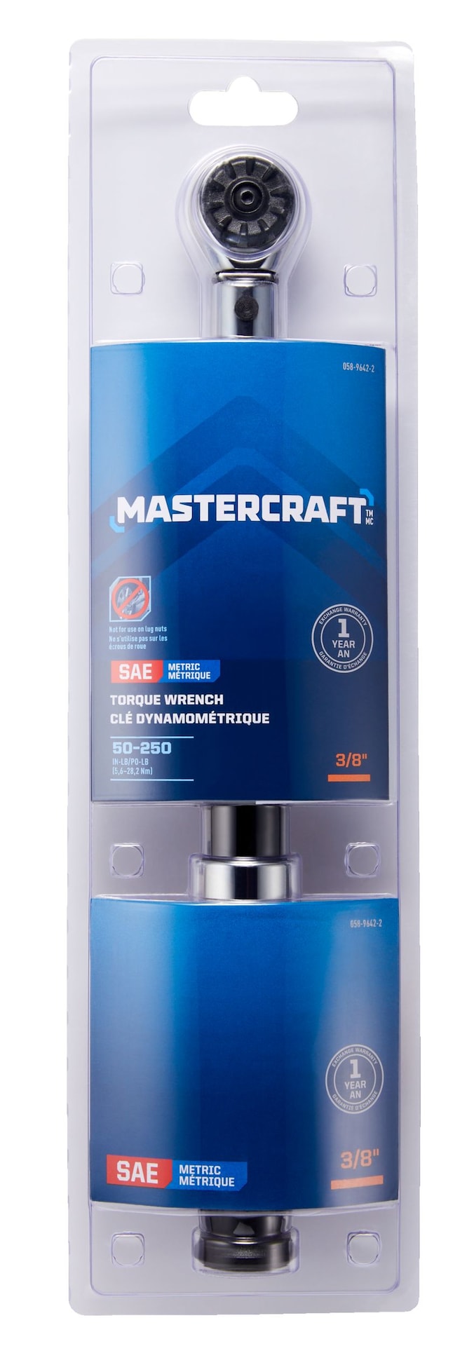 Mastercraft 3/8-in Drive Torque Wrench, 50-250 in-lbs