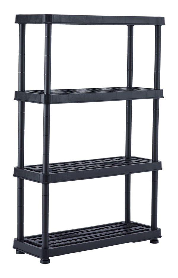Mastercraft Adjustable 4-Shelf Resin/ Plastic Storage Rack/ Shelving Unit, 36 x 14 x 54.5-in W7
