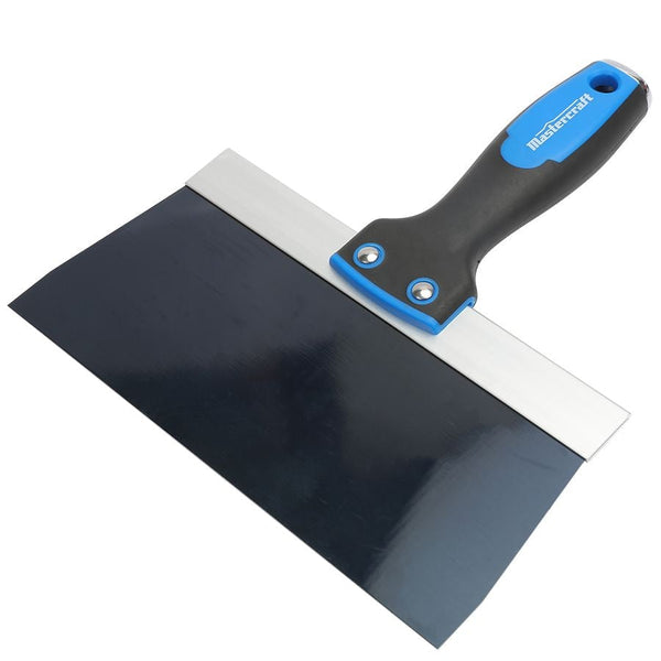 Mastercraft Drywall Patching & Taping Knife with Solvent-Resistant Blue Steel Blade, 8-in G1