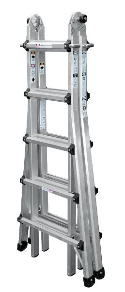 Mastercraft Grade 1A Aluminum Multi-Task Ladder, 21-ft, 300-lb S3
