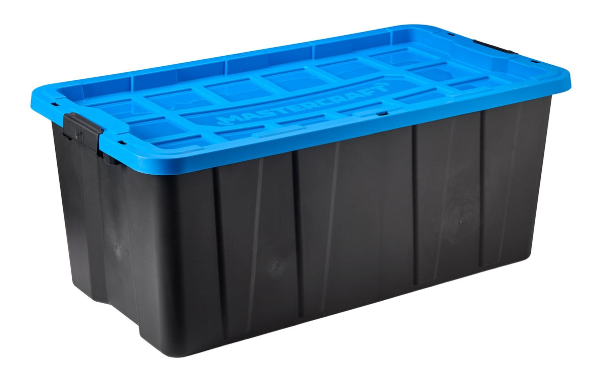 Mastercraft Heavy-Duty Easy Grip Latching Tote, 151.6-L