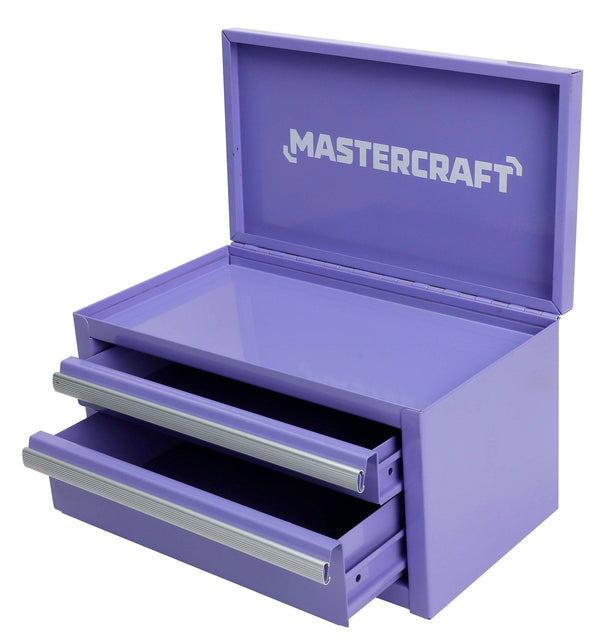 Mastercraft Mini Toolbox with 2 Drawers, Lilac D9