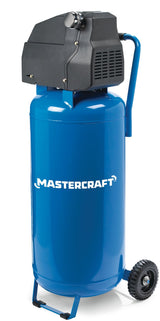 Mastercraft Oil-Free Vertical 20-Gallon Air Compressor with Bonus Hose Reel, 135-PSI, 2HP