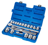 Mastercraft Socket Set 20-pc, 3/4-in Drive, SAE, Steel, Chrome