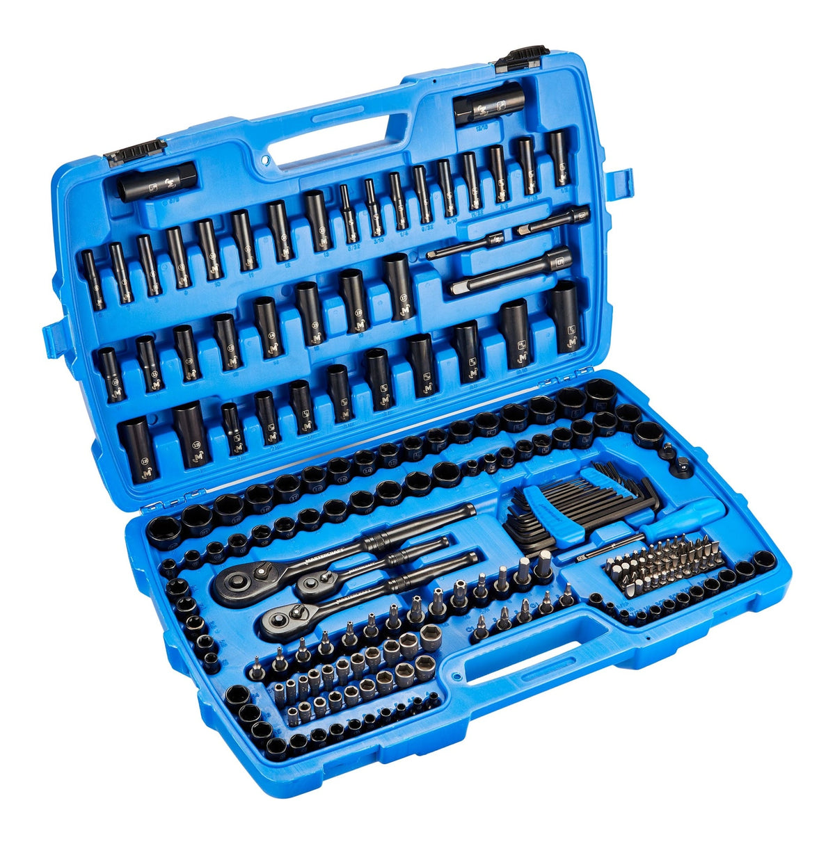 Mastercraft Socket Set, 229-pc, SAE / Metric, CRV, Black Steel Finish