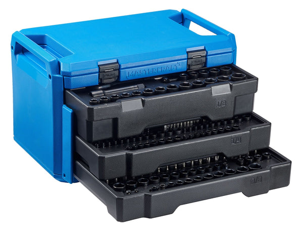 Mastercraft Socket Set, SAE/Metric, CRV, Black Steel Finish, 260-pc U5