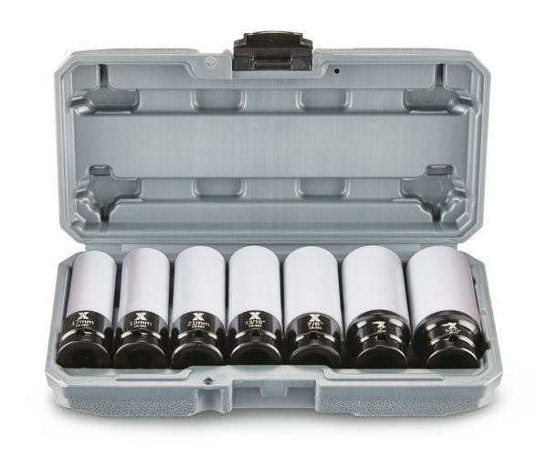 MAXIMUM 1/2-in Drive Wheel Protector Deep Impact Socket Set, 7-pc T0